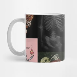 skeleton aesthetic collage Mug